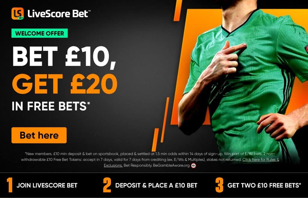 LiveScore Bet racing sign-up offer