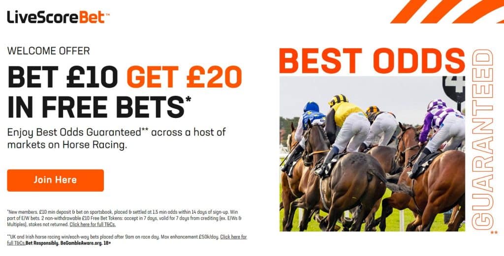 Cheltenham LiveScore Bet offer