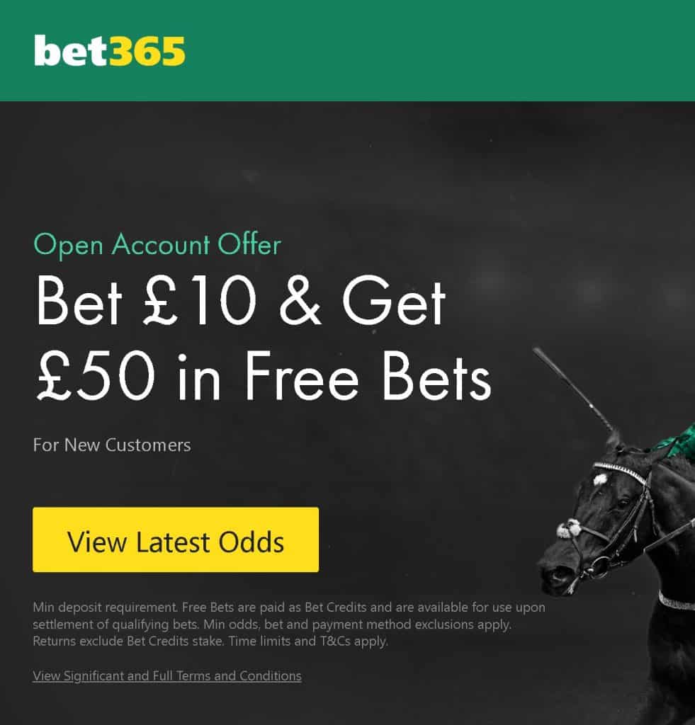 bet365 horse racing offer
