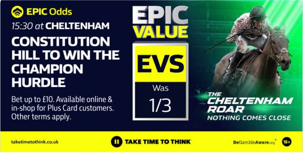 Evens Constitution Hill to win