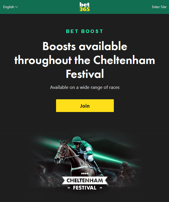 bet365 Cheltenham super boosts